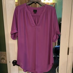 Worthingtom top, size Large - runs big and could fit an XL easily.